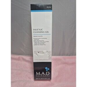 MAD Skincare Salicylic Acid Cleansing Gel, Full Size 6.75 oz10/02/27 NIB acne b2